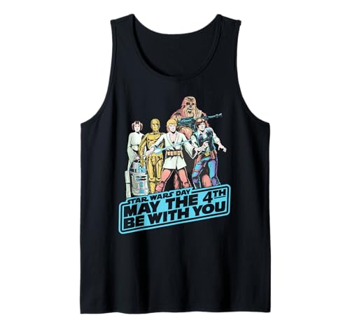 Débardeur Star Wars May The 4th Retro Poster pour fan de science-fiction