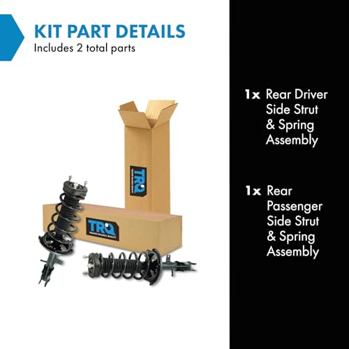 Image of TRQ Rear Strut and Spring Assembly Set Loaded Coil Spring