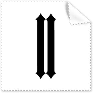 Roman Numerals Two in Black Silhouette Cleaning Cloth Phone Screen Glasses Cleaner 5pcs