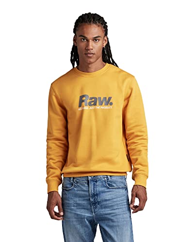 G-Star Raw Photographer Sweatshirt, Suéter Para Hombre, Amarillo Dull Yellow D22758-C988-1213 , M G-Star Raw Photographer Sweatshirt, Suéter Para Hombre, Amarillo Dull Yellow D22758-C988-1213 , M