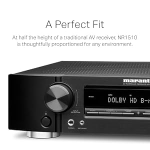Marantz NR1510 Slimline 5.2 Channel AV Receiver Powered by HEOS™ with 50 W, 4K, and 6 HDMI Inputs — photo 3 of 6