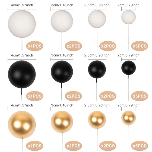 30 PCS Balls Cake Topper DIY Cake Insert Toppers by Goensjt - Used condition - Image 2