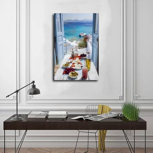 Tableau cuisine méditerranéenne 30x45cm pour une ambiance chaleureuse - 3