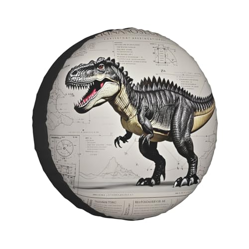 Image of Dinosaur Spare Tire Cover Wheel Protector Weatherproof Wheel Cover Universal Decorative Accessories for Camper RV SUV Travel Trailer 15 inch