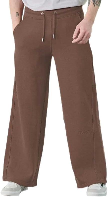 JMOJO Stylish Wide Leg Baggy Joggers Men – Perfect Mens Open Hem Joggers with Spacious Ample & Back Pockets – Elastic Waistband with Drawstring – Thick Warm Baggy Sweatpants Men