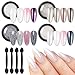 BORN PRETTY 4 Boxes Nail Art Powder Mirror Holographic Laser Colorful Neon Pearl Pigment Manicuring Glitter Dust