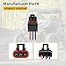 M MATI Pulse Bus Bar Power Plug Pigtail Connector for Polaris Ranger General RZR 1000 900 RS1 Turbo PRO EV 1500 PRO-XD (Red/Blue/Black) 4016007 4018346