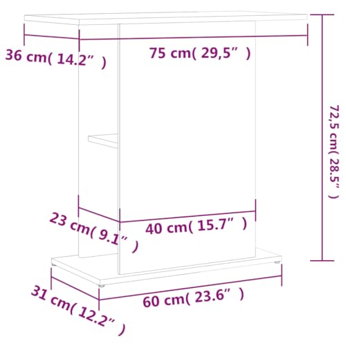 Vidaxl Supporto Per Acquario Bianco 75X36X72,5 Cm Legno Multistrato - 2