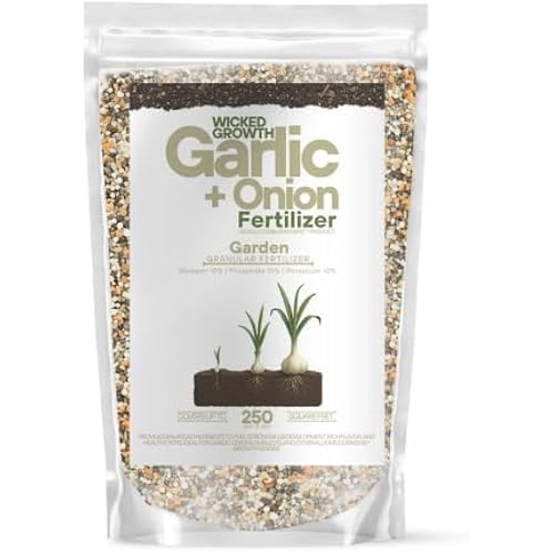 Old Cobblers Farm™ Wicked Growth Garlic + Onion Fertilizer–Nourishes Roots,Enhances Flavor, and Boosts Plant Health with Eco-friendly Slow-release Nutrients for Robust Growth (5/110/15/20 lbs) (10lbs)