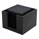 Restaurantware 5.5 x 4 Inch Cocktail Napkin Holder, 1 Square Flat Napkin Holder - For Bars, Kitchen