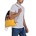 Cute Germany Flag Drawstring Backpack Gym String Bag Adjustable Germany Sports Drawstring Bag For Women Men