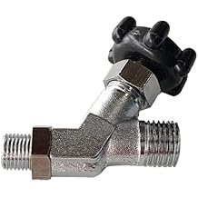 Wakauto Three way iron water valve steam iron valve replacement replacement inlet turn water steam shut- off stainless steel automatic