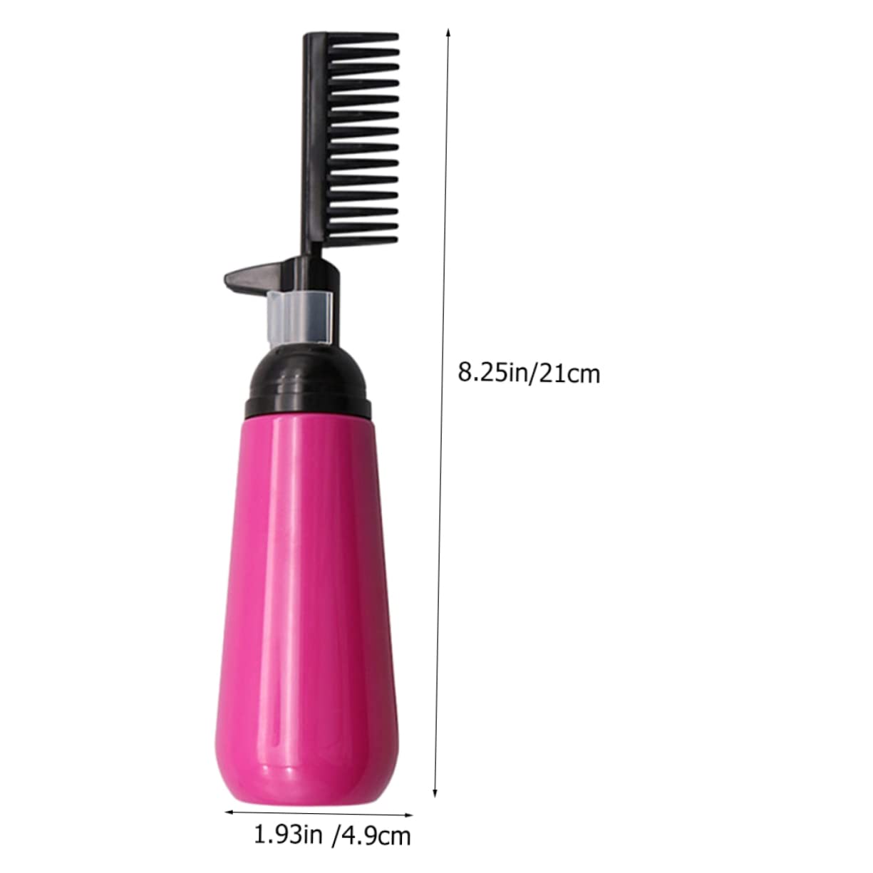 2pcs Hair Dye Bottles Comb Applicator Root Comb for Hair Coloring Salon Supplies Random Color