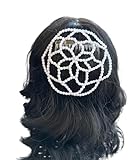 White Kippah Handmade beaded kippot judaica yarmulke