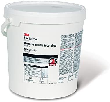 3M Fire Barrier Mortar, Gray, 5 Gallon Drum (Pail)
