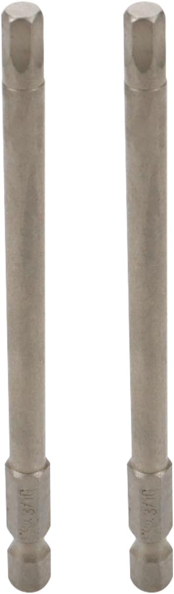 3/16" Hex Screw Driver Bits - Magnetic, 1/4" Hex Shank, 4" Long - 10pcs