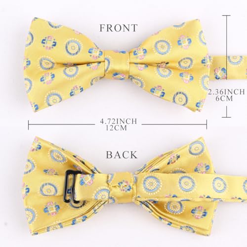 Image of Adjustable Pre-tied bow ties for Men Boys 6 PACKS Bowtie Set Wedding Gifts