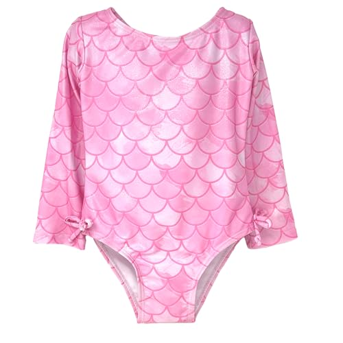 Image of Flap Happy Baby Girls' UPF 50+ Charlie L /S Rash Guard Swimsuit