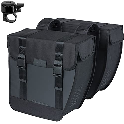 Basil Tour XL Fahrrad Waterproof Doppeltasche Tasche Gepäckträgertasche 35 Ltr. inkl. Fahrradklingel