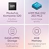 Lenovo IdeaPad Slim 3 Chromebook 2025, MediaTek Kompanio 520, 14 FHD Display (1920 x 1080), Chrome OS, 4GB LPDDR4X, 320GB Storage (64GB eMMC+256 GB MSD), Wi-Fi 6, for Business Student, w/Accessories