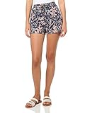 Bolsillos para las manos Columbia Pantalones cortos resistentes con estampado de agua para mujer, Nocturnal Kona Kraze, XL/5 cm inseam