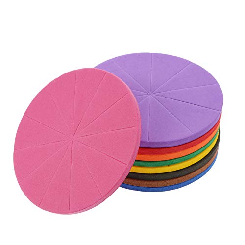 TOYANDONA 1 conjunto de círculos magnéticos de fração de arco-íris, habilidades matemáticas, visuais
