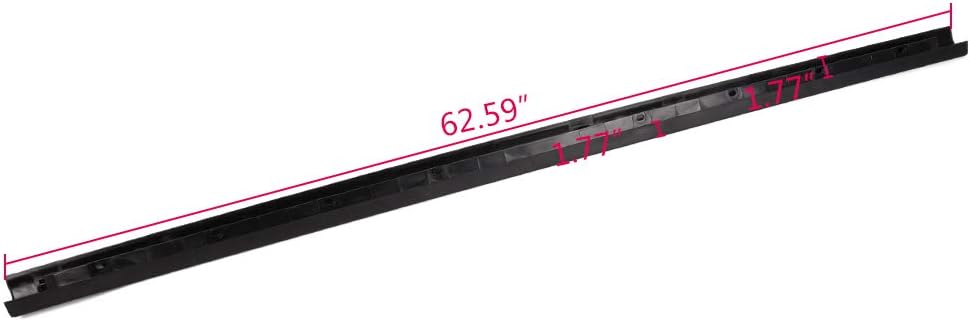 G-PLUS Tailgate Upper Protector Moulding Trim Compatible for 1999-2007 Ford F250 F350 F450 Super Duty Models only Tailgate Upper Moulding Cap Protector Spoiler Black 62.5" Length