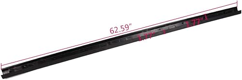 Miniatura 11 de CHEDA Tapa protectora para moldura de portón trasero, compatible con Ford F150 2009-2014, alerón de moldeo trasero de camión de plástico ABS negro