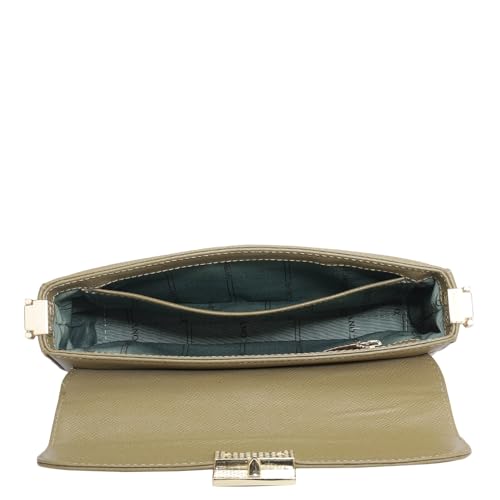 Image of Da Milano Women's Leather Shoulder Bag - Green