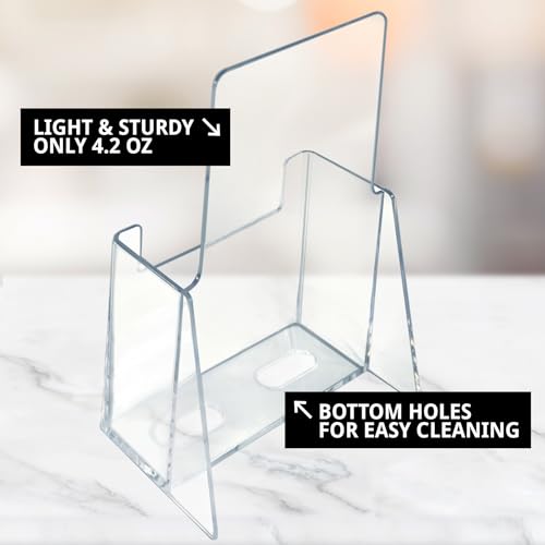 image for Azar Displays Azar 252012 Clear Acrylic Trifold Literature Brochure Ho