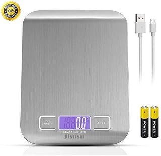Digital Kitchen Scale Food Scale,USB kitchen Scale,Food Grade Balance Scale 0.04oz/1g Increment,11 lb/5