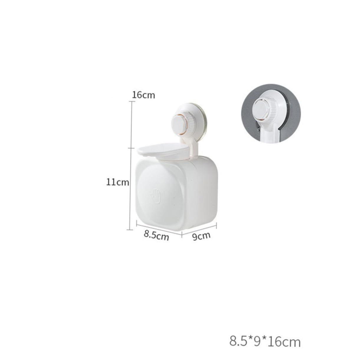 SOESFOUFU Toiletries Container Wall-Mounted Shampoo Dispenser Empty Shampoo Bottle Foaming Pump Dispenser Refillable Emulsion