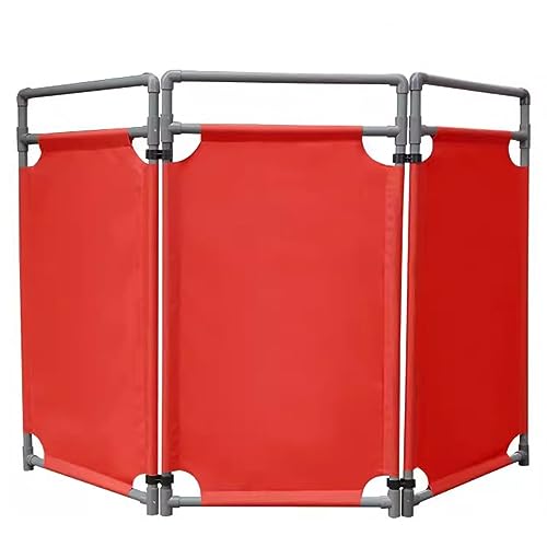 Puerta protectora para entrada | Valla de seguridad expandible de 3 paneles | Barrera de tráfico al aire libre fácil de montar | Barricada de privacidad - Ideal para precaución y flexibilidad