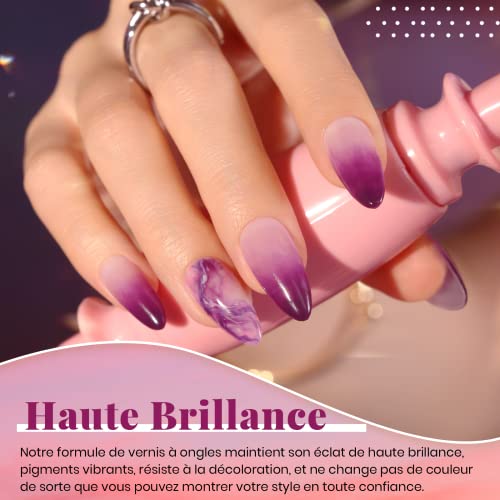 Beetles Gellack Nagellack Gel, 20 Gel Nagellack 5ml Nageldesign-Sets mit Unterlack und Überlack Glänzend und Matt 7.5ml… – Bild 6