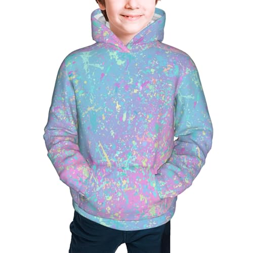 Fantasy Gradient Kid Hoodies Boys Sweatshirts Girls Pullover with Pocket3