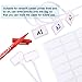 Glarks 200-Pieces 6 Inch Nylon Cable Marker Ties Self-locking Cord Tags Write on Ethernet Label Wire Straps with 3 Marker Pens and 288Pcs White Self-Adhesive Cable Labels for Home and Office Use