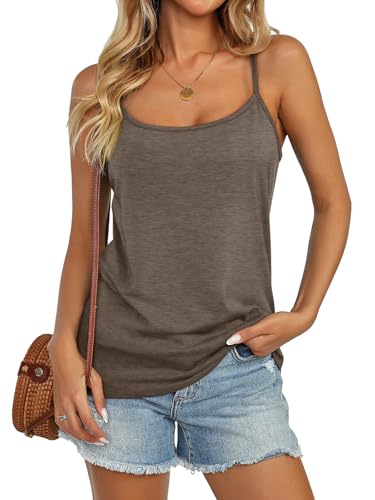 Womens Adjustable Scoop Neck Tank Top