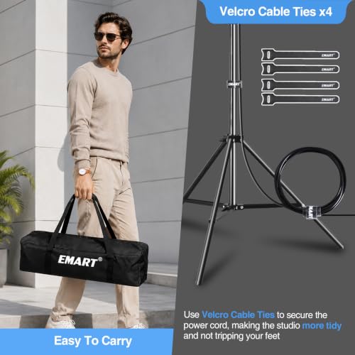 Image of EMART Softbox Lighting Kit, 85W 20 inchx28 inch Softbox for Photography Light 1Pack