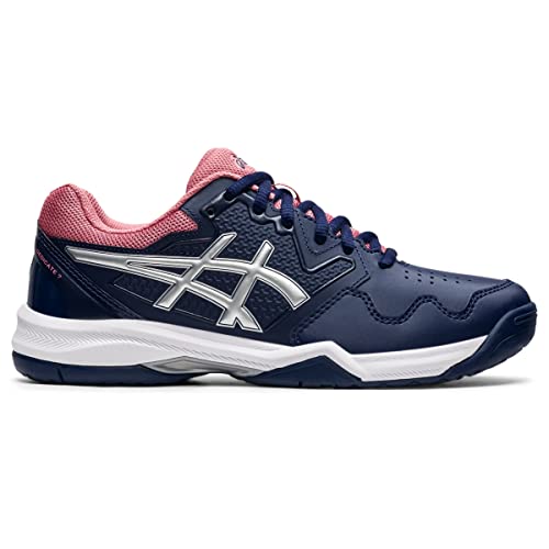ASICS Women's Gel-Dedicate 7 Tennis Shoes, 7, Peacoat/Pure Silver