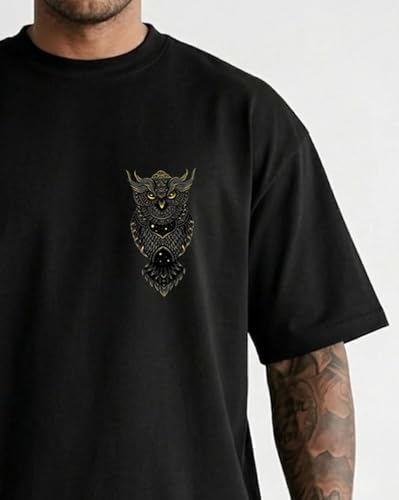 Image of AUSK Baggy Hip-Hop T-Shirt for Men - Graphic Printed T Shirts || Oversized Men Tshirt || T-Shirts