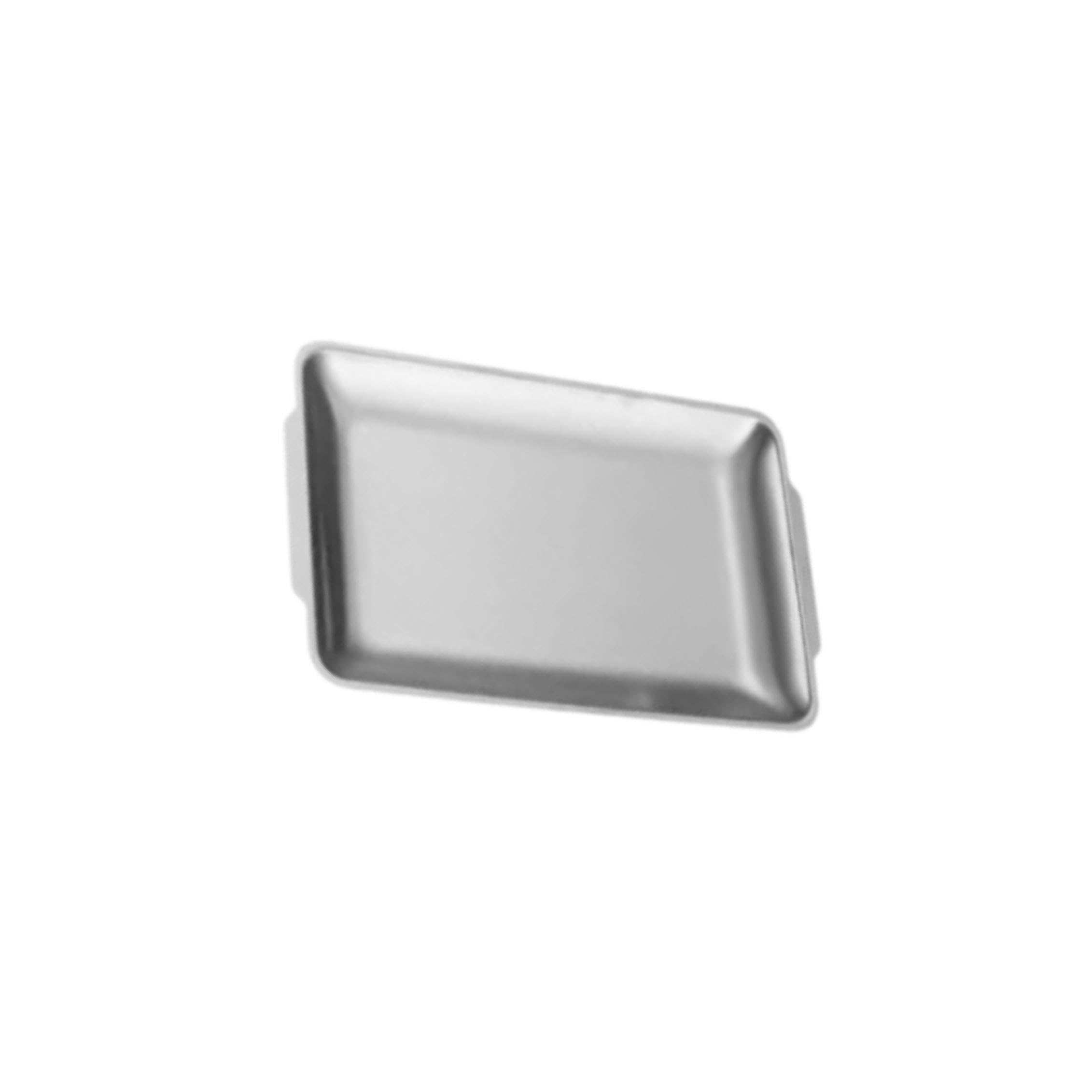 YIXANNX Multipurpose Stainless Steel Food Serving Tray For Outdoor Gatherings And Creating Inviting Meal Settings Decorative Rectangle Dinner Plate Coffee, Silver, 22x14cm