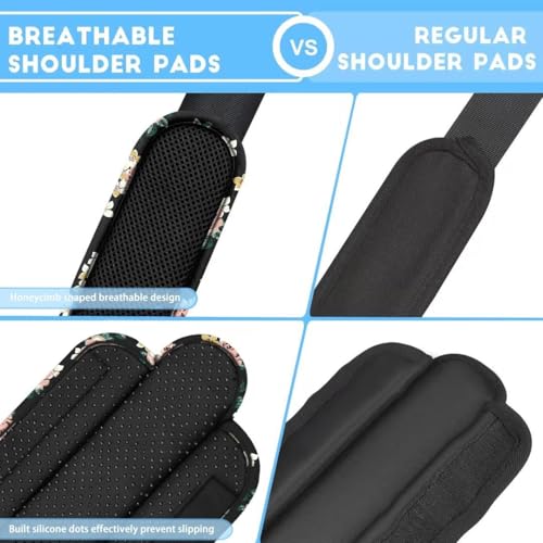 Image of ZINZ 2-Pack Universal Shoulder Pad with Ultra Thick Cushion for Bag Luggage Bag Crossbody, Plus Long & Anti-Slip & Breathable,Dark Rose