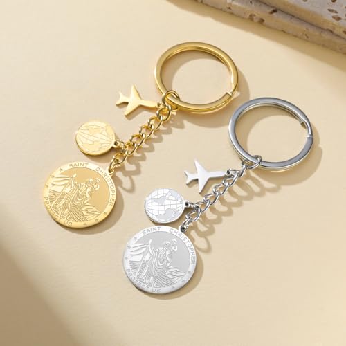 Porte-clés Saint Christophe pour sécuriser et décorer vos clés - 7