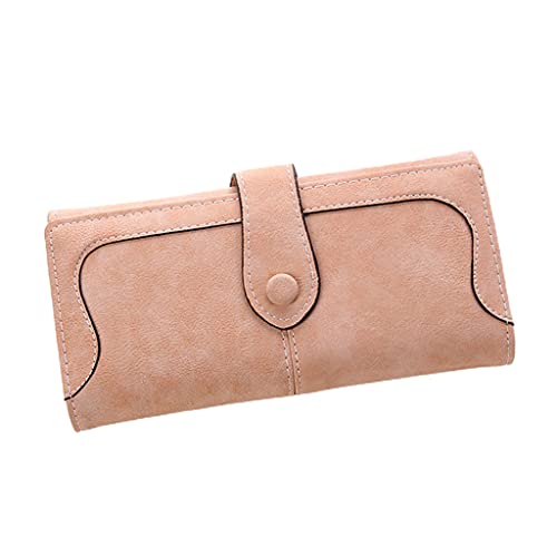 Fashion Women PU Leather Clutch Long Matte Wallet Credit Card Holder Purse Handbag Phone Pouch Bag