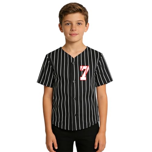 Image of Yuji Itadori Kids Baseball Birthday Shirt 7th 8th 9th 10th Year Old Toddler Boys Girls Shirts Birthday Clothes