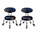 Produktbild QFdd Tätowieren Spa Arbeit Aufgabe Kleiner Stuhl,Rolle Rollbar Rollen 5 Räder Dick Gepolsterter Sitz Für Kind Erwachsene Mann Frau 27cm