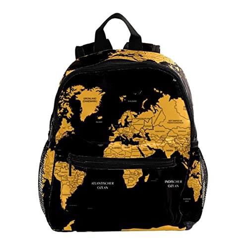 Sac à dos enfants zèbre jaune doré de 30,5 cm pour soulager les épaules des petits