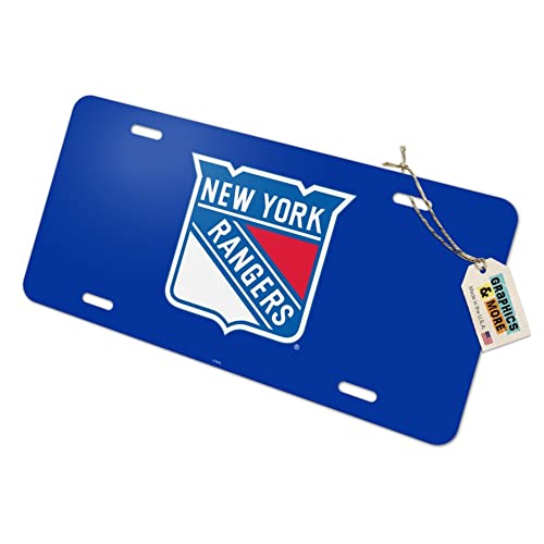 GRAPHICS & MORE New York Rangers Logo Novelty Metal Vanity Tag License Plate