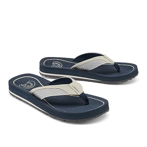 Cobian Men’s DRT Synthetic Leather Strap Flip-Flop Sandals3