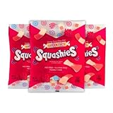 Smarties Squashies Foam Marshmallows Gummy Candies - Raspberry & Cream Flavored - Allergen Free, Peanut Free & Gluten Free Candy - Soft & Chewy Squashies Candies - 5 oz Bag (Pack of 3)